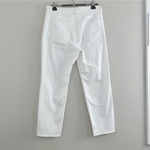NWT Olsen White Slim Ankle Pants - 8 - Picture 4 of 6